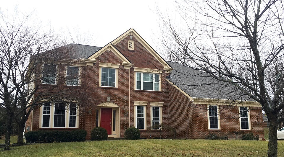 A picture of a home in Cincinnati that Construction Solutions was general contracted to install new windows in