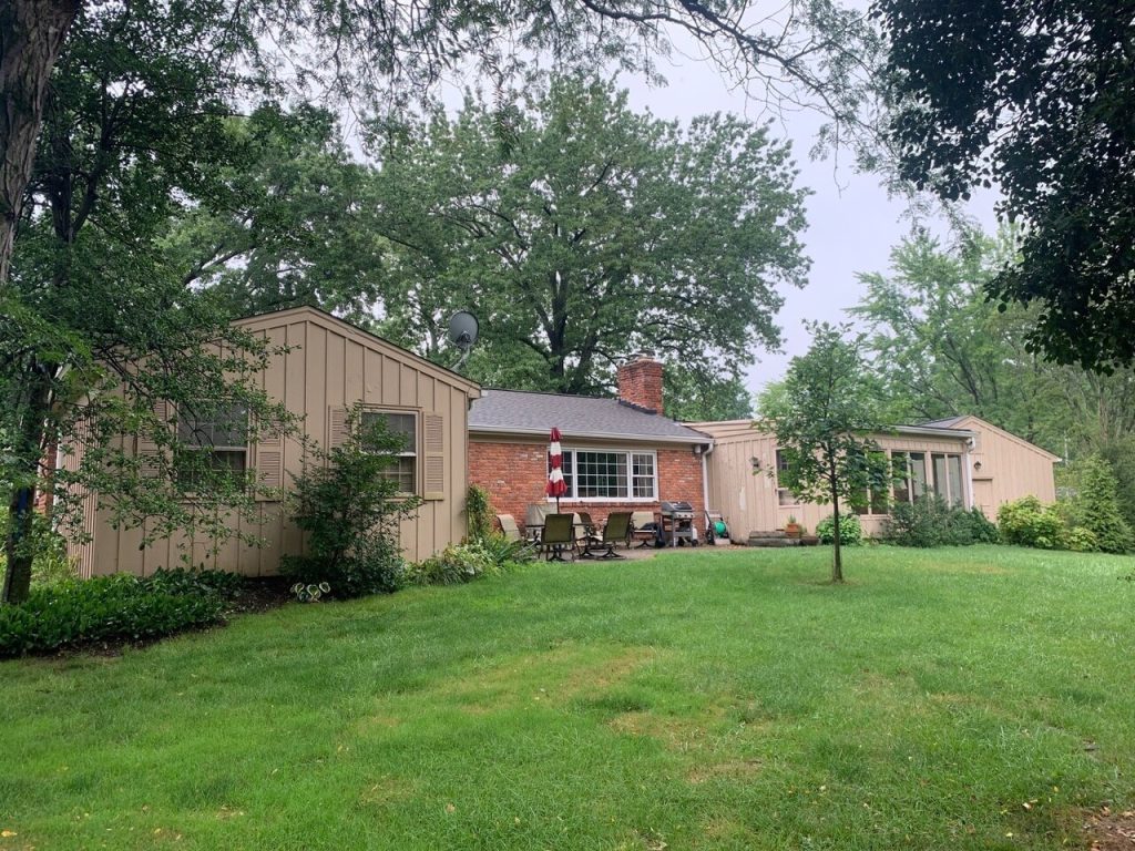 A house in Montgomery with a new front porch and front door